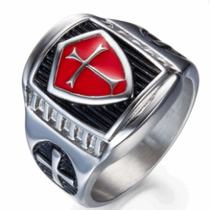 Retro Stainless Steel Titanium Knights Templar